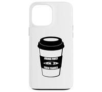 Custodia per iPhone 13 Pro Max Bevi prima il caffè e poi pagaia in kayak