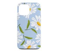 Custodia per iPhone 13 Pro Max Bianco Daisy Floral Pattern Primavera Fiore Giardino