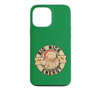 Custodia per iPhone 13 Pro Max Big Nick Energy, Funny Vintage Santa Claus Wink Christmas