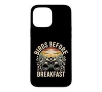 Custodia per iPhone 13 Pro Max Birds Before Breakfast retro birdwatching binocolo natura