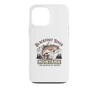 Custodia per iPhone 13 Pro Max Blackfoot River Montana Pesca a Mosca