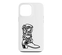 Custodia per iPhone 13 Pro Max Blame It All On My Roots Country Boot Nero