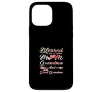 Custodia per iPhone 13 Pro Max Blessed To Be Called Mom Grandma and Great Grandma