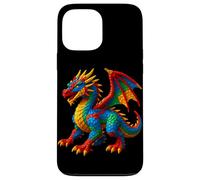 Custodia per iPhone 13 Pro Max Blocchi Costruzione Dragon Lover Master Builder Costruire Mattoni