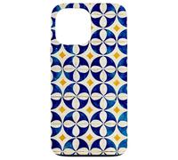 Custodia per iPhone 13 Pro Max Blu Bianco Giallo Portogallo Lisbona Tile Pattern