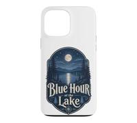 Custodia per iPhone 13 Pro Max Blue Hour at the Lake Badge Lakecore Estetica