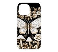 Custodia per iPhone 13 Pro Max Boho Falena Grunge Fairycore Witchy Flora Therian Goblincore