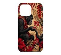 Custodia per iPhone 13 Pro Max Bonobo Condivisione Frutta Sotto Le Foglie