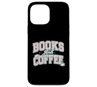 Custodia per iPhone 13 Pro Max Books And Coffee Cozy Reader Typography Pastel Design