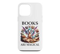 Custodia per iPhone 13 Pro Max Books are Magical Dragon Book Lover Read Books Happy Dragons