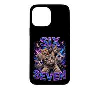 Custodia per iPhone 13 Pro Max Bootleg Six Seven Meme Space Galaxy - Simpatici gatti