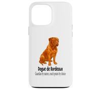 Custodia per iPhone 13 Pro Max Bordeaux Dog Guardian per natura divano patata per scelta