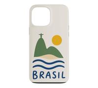 Custodia per iPhone 13 Pro Max Brasile Rio De Janeiro Cristo il Redentore Spiaggia Sole