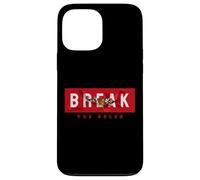 Custodia per iPhone 13 Pro Max Break the Rules Wild Tiger Quotes Illustration Graphic