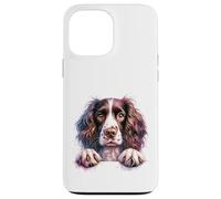 Custodia per iPhone 13 Pro Max Brittany English Springer Spaniel Cocker Spaniel Dog Face