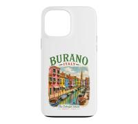 Custodia per iPhone 13 Pro Max Burano Italia Isola Colorata Venezia Viaggi Italiani