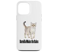 Custodia per iPhone 13 Pro Max Burmilla Cat rende le regole divertente Pet Design