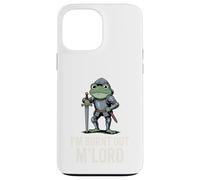 Custodia per iPhone 13 Pro Max Burnt Out M'Lord Frog Knight Fantasy Meme Quote Men Women