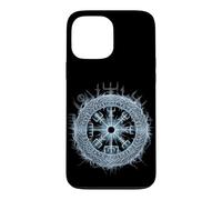 Custodia per iPhone 13 Pro Max Bussola vichinga Vegvisir Walhalla rune nordica