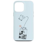 Custodia per iPhone 13 Pro Max Bustina di tè Great Wave Estetica giapponese