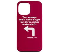 Custodia per iPhone 13 Pro Max Caddyshack Two Wrongs Don't Make a Right