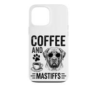 Custodia per iPhone 13 Pro Max Caffè E Mastini Divertente Mastino