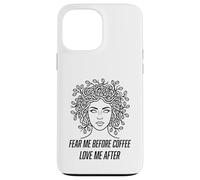 Custodia per iPhone 13 Pro Max Caffè Gorgone Capelli Mitologia Greca Caffeina Umorismo Per Le Donne