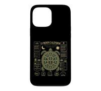Custodia per iPhone 13 Pro Max Calendario lunare con 13 tartarughe lunari e conchiglie