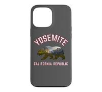 Custodia per iPhone 13 Pro Max California Republic Bear Yosemite Valley National Park Flag