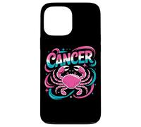 Custodia per iPhone 13 Pro Max Cancro Segno zodiacale Granchio Rosa Astrologia Vibes
