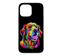 Custodia per iPhone 13 Pro Max Cane Golden Retriever Colori Pop Art Amante dei Cani