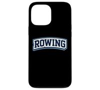 Custodia per iPhone 13 Pro Max Canottaggio Team Atleta Rower Lover Badge Coach Appassionato
