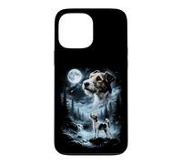 Custodia per iPhone 13 Pro Max Capelli di filo Fox Terrier Howling to the Moon Retro 90's Dog
