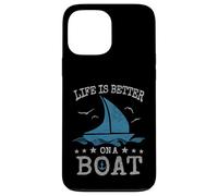 Custodia per iPhone 13 Pro Max Capitano in barca a vela | Vintage Life is better on a Boat