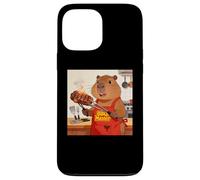 Custodia per iPhone 13 Pro Max Capybara Cooking Grill BBQ Funny Gift Capybara