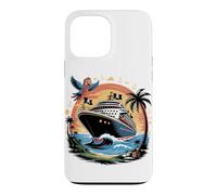 Custodia per iPhone 13 Pro Max Caribbean Cruise Ship Vacation Cruising