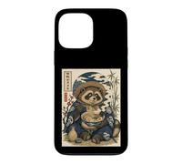 Custodia per iPhone 13 Pro Max Carino Chonky Tanuki Raccoon Cane Ramen Animale Giapponese