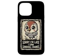 Custodia per iPhone 13 Pro Max Carino Kawaii Baby Sandhill Gru Bird Lover