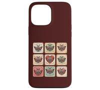 Custodia per iPhone 13 Pro Max Carino Mothman Valentine Puns Cryptid Lover Cards