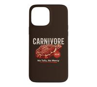 Custodia per iPhone 13 Pro Max Carnivore No Tofu Bistecca Manzo Amante della Carne Grill BBQ Keto Dieta