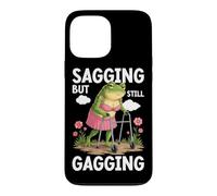 Custodia per iPhone 13 Pro Max Cascante ma ancora bavaglio rana meme umorismo rabbia scherzo per adulti