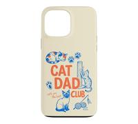 Custodia per iPhone 13 Pro Max Cat Dad Club Funny Cat Lover Father's Day