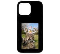 Custodia per iPhone 13 Pro Max Cat Selfie Six Seven Easter Day Bunny 67 Meme Rabbit Kids