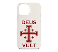 Custodia per iPhone 13 Pro Max Cavalieri Templari Gerusalemme Croce Deus Vult Emblema