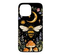 Custodia per iPhone 13 Pro Max Celestial Bee Moon Mushroom Cottagecore Botanical