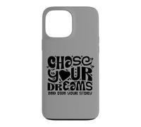 Custodia per iPhone 13 Pro Max Chase Your Dreams, white/black