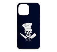 Custodia per iPhone 13 Pro Max Chef Skull Funny Kitchen Pirate Cuoco culinario
