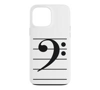 Custodia per iPhone 13 Pro Max Chiave di basso Bassista Nota Musicale Chitarrista Band Jazz Blues