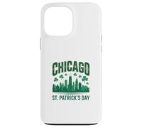 Custodia per iPhone 13 Pro Max Chicago, St Patricks, giorno, verde, orizzonte, parata, disegno