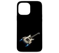 Custodia per iPhone 13 Pro Max Chitarra Rocket futuristica Space Rock and Roll Music